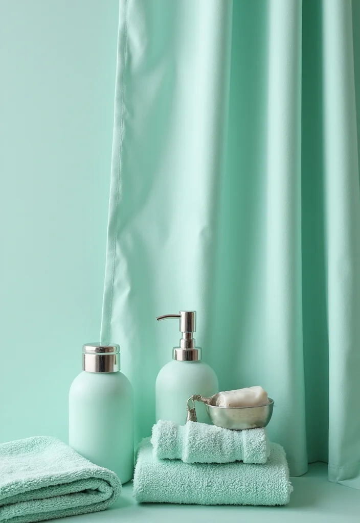 12 Mint Green Bathroom Ideas for Fresh Soft Serenity - 2. Mint Green Accents and Accessories