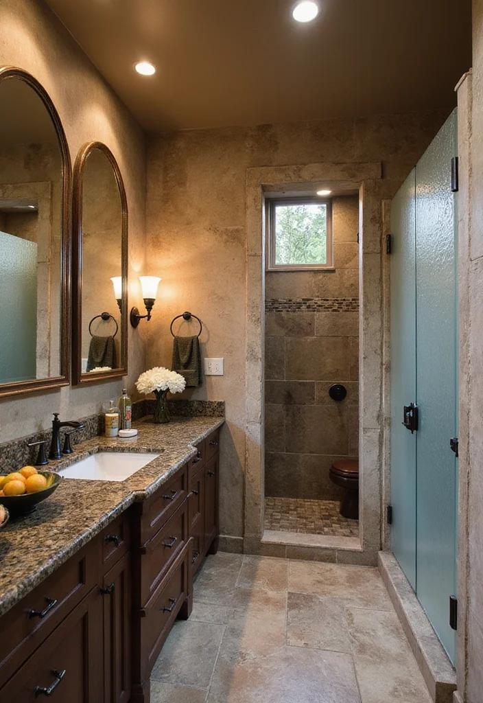 12 Natural Bathroom Ideas for Warm Organic Comfort - 6. Natural Stone Surfaces
