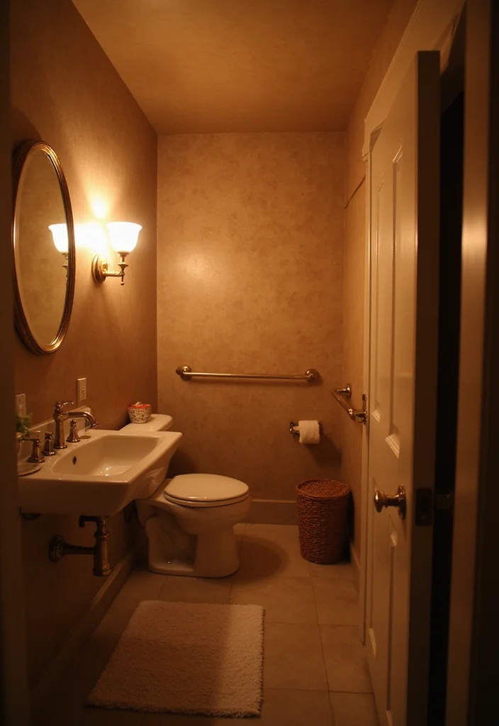 12 Natural Bathroom Ideas for Warm Organic Comfort - 9. Soft Lighting