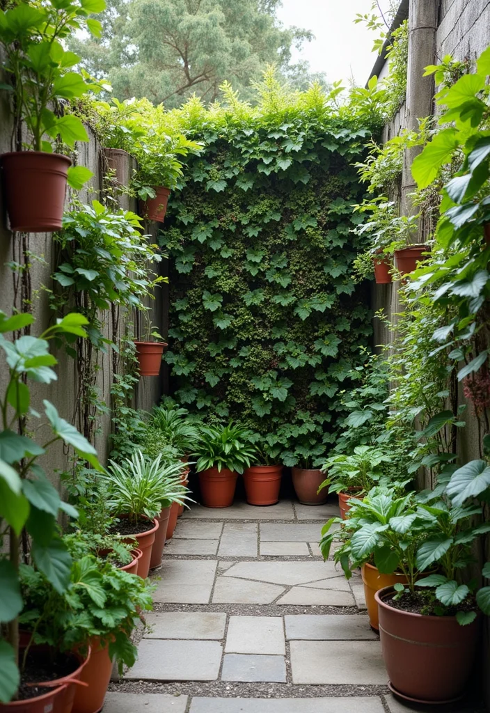 12 Side Backyard Ideas for Narrow Functional Layouts - 1. Vertical Gardens: Green Upwards