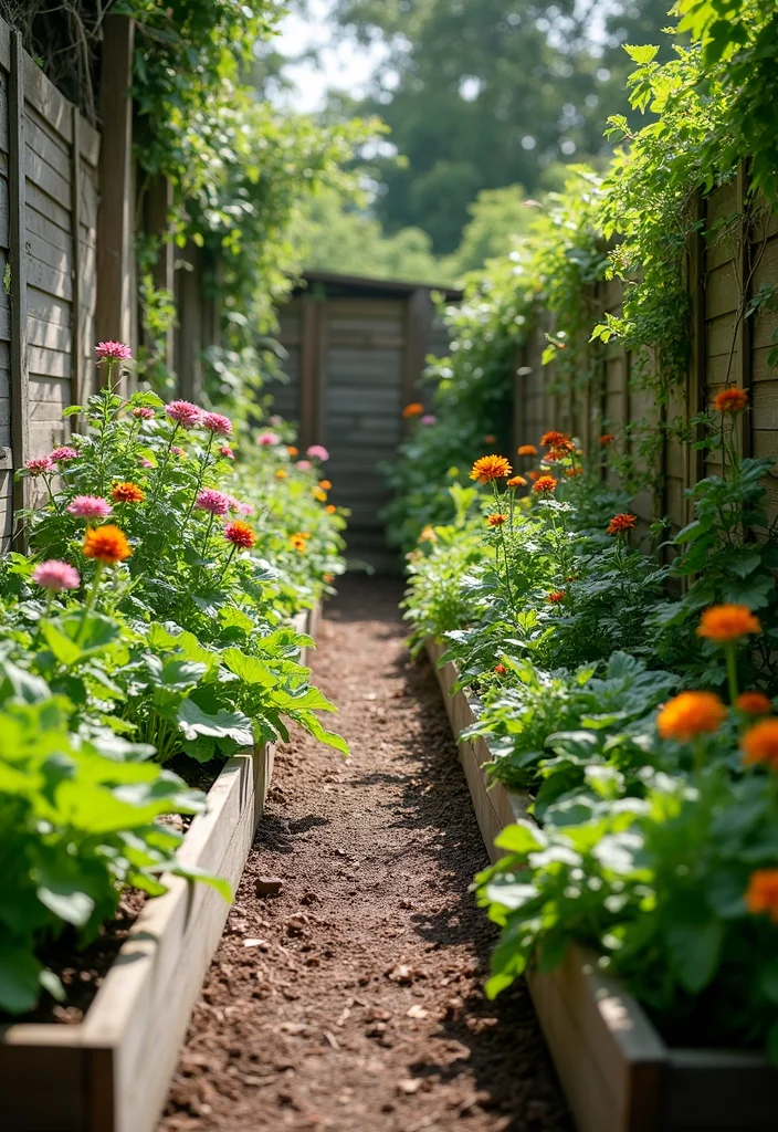 12 Side Backyard Ideas for Narrow Functional Layouts - 6. Raised Garden Beds: Grow Smart