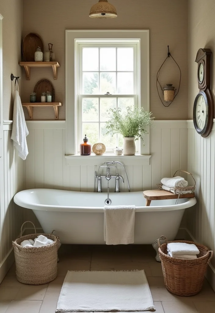 12 Small Country Bathroom Ideas for Cozy Rustic Charm - 5. Country Bathroom Accessories