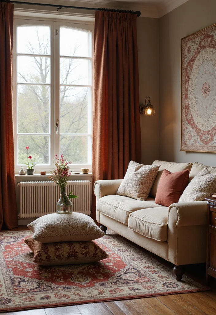 12 Traditional Living Room Decor Ideas for Timeless Comfort - 4. Cozy Textiles