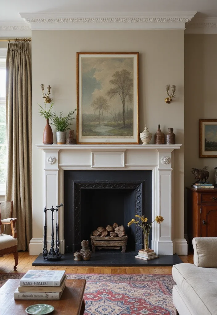 12 Traditional Living Room Decor Ideas for Timeless Comfort - 9. Statement Fireplaces