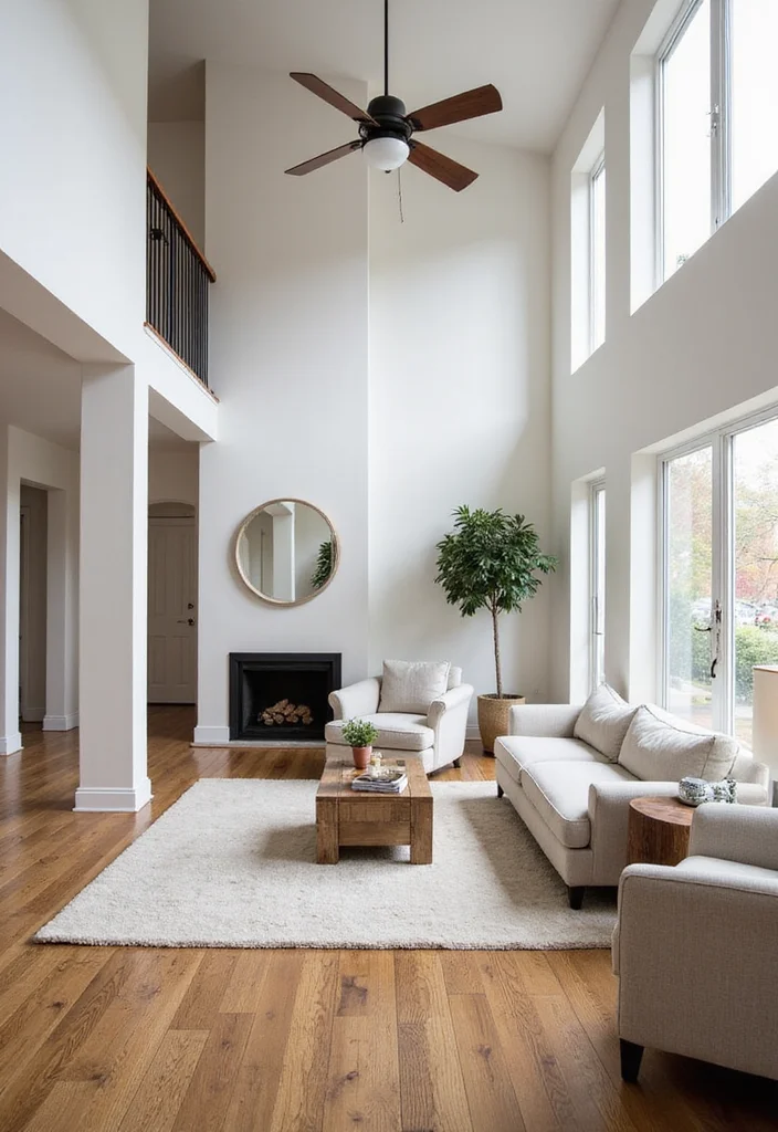 12 Upstairs Living Room Ideas for Functional Quiet Spaces - 12. Embrace Open Spaces