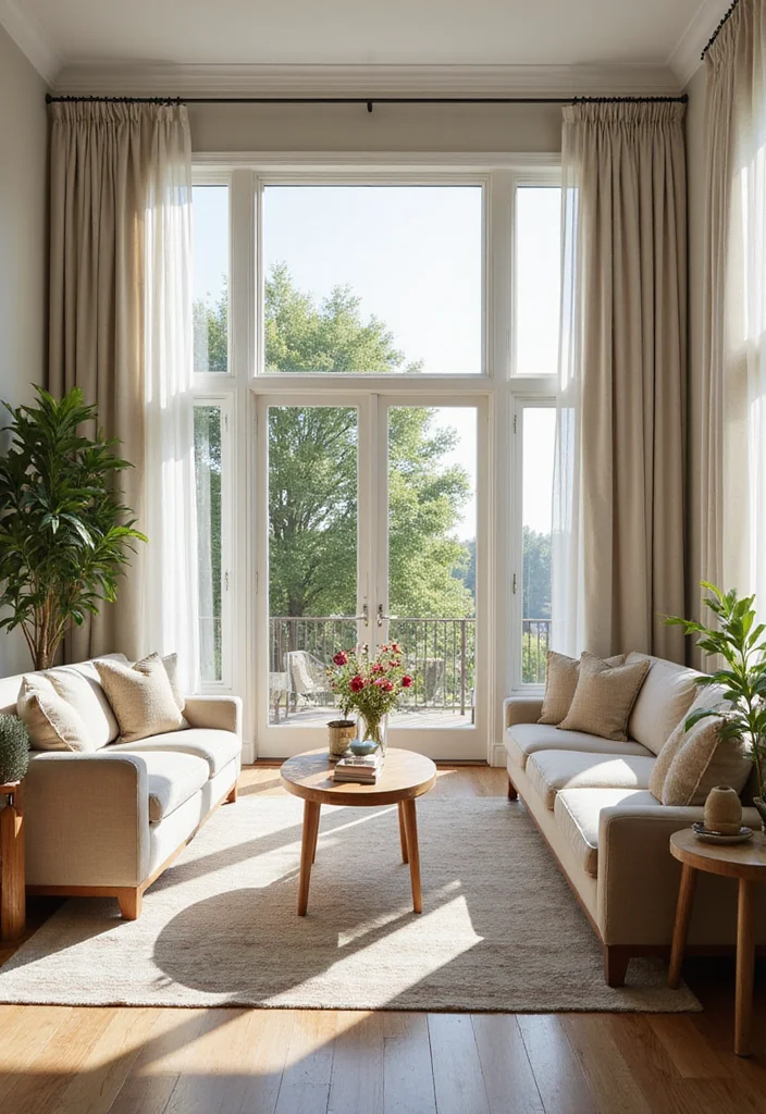 12 Upstairs Living Room Ideas for Functional Quiet Spaces - 4. Natural Light Enhancement