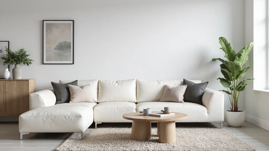 12 White Leather Sofa Living Room Ideas for Clean Modern Lines