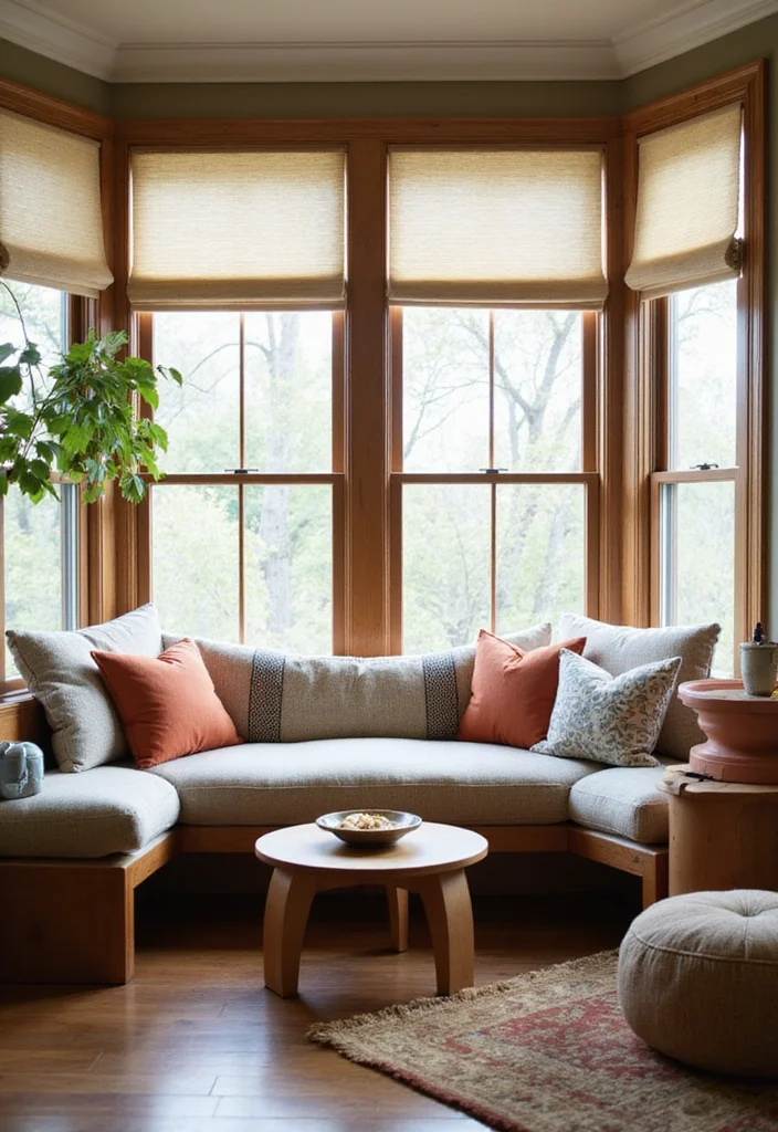 12 Window Seat Ideas Living Room for Cozy Built In Comfort - 10. Family-Style Seating