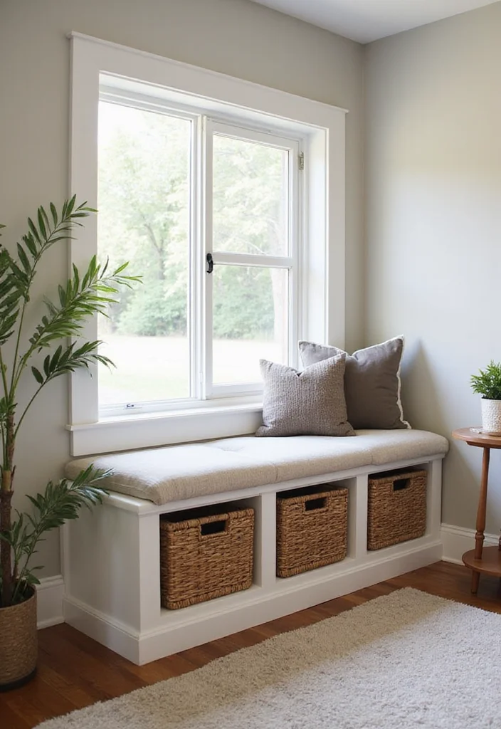 12 Window Seat Ideas Living Room for Cozy Built In Comfort - 2. Multi-Purpose Furniture