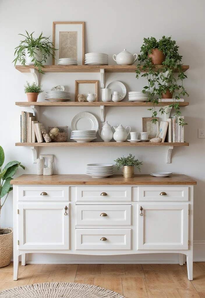 14 Kitchen Wall Storage Ideas to Maximize Vertical Space - 3. Wall-Mounted Shelving