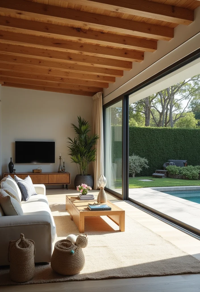 14 Tropical Living Room Ideas for Fresh Vacation Energy - 12. Indoor-Outdoor Flow