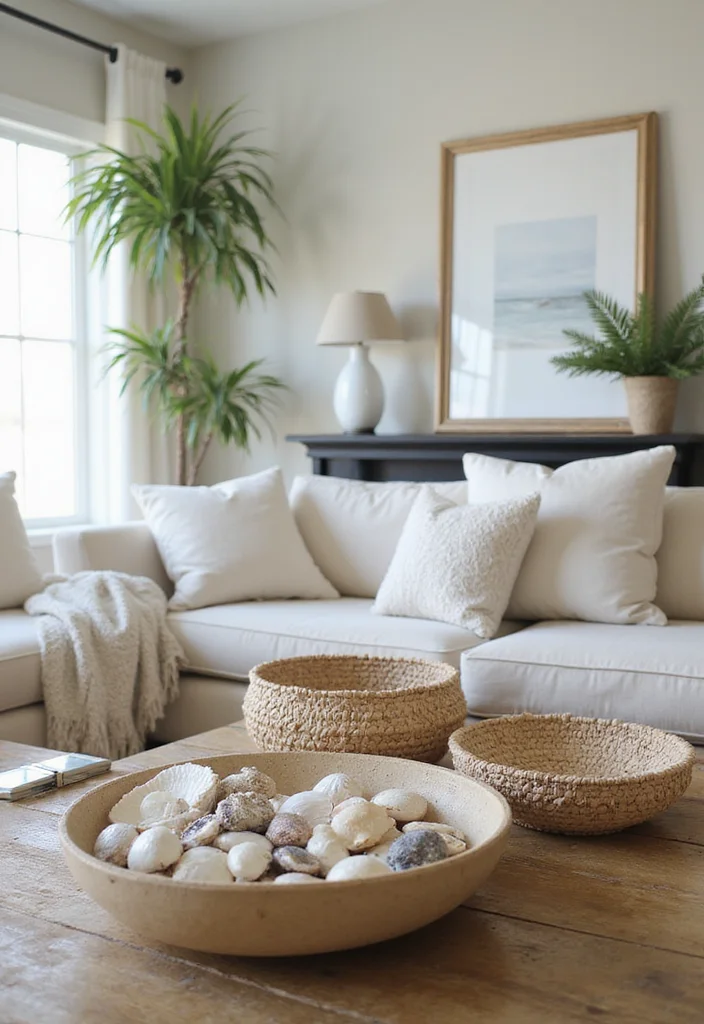 14 Tropical Living Room Ideas for Fresh Vacation Energy - 9. Outdoor-Inspired Accessories