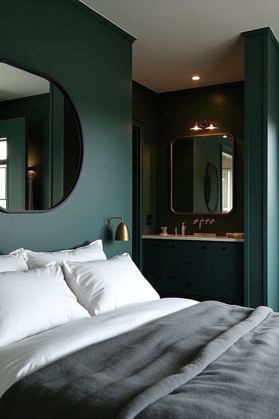 Should Your Bedroom and Bathroom Decor Match? 6 accent walls create cohesive spaces