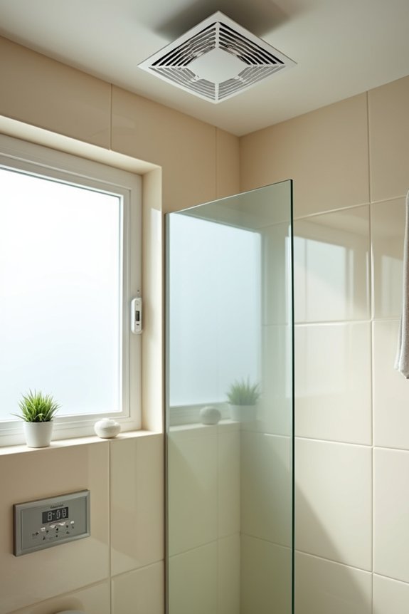 balanced efficient bathroom ventilation routine