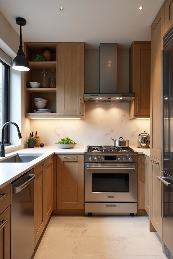 design work zones for cooking flow