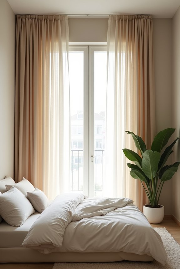 hang curtains high and wide