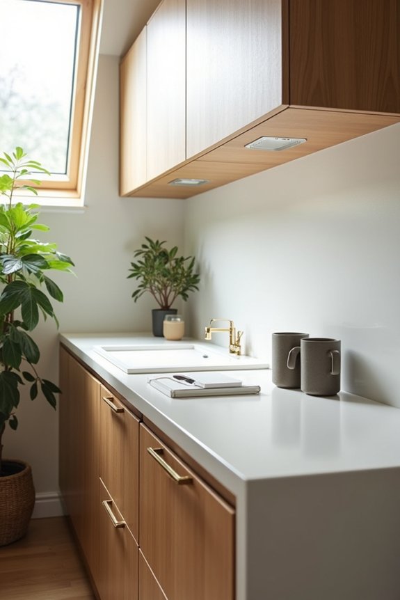 hidden pull out work zones concealed clutter