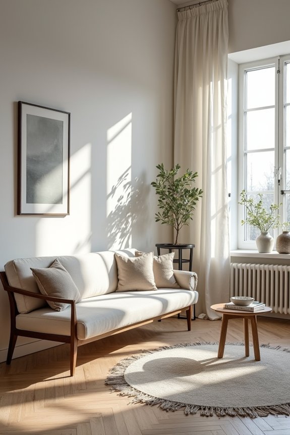 layered light bright coziness
