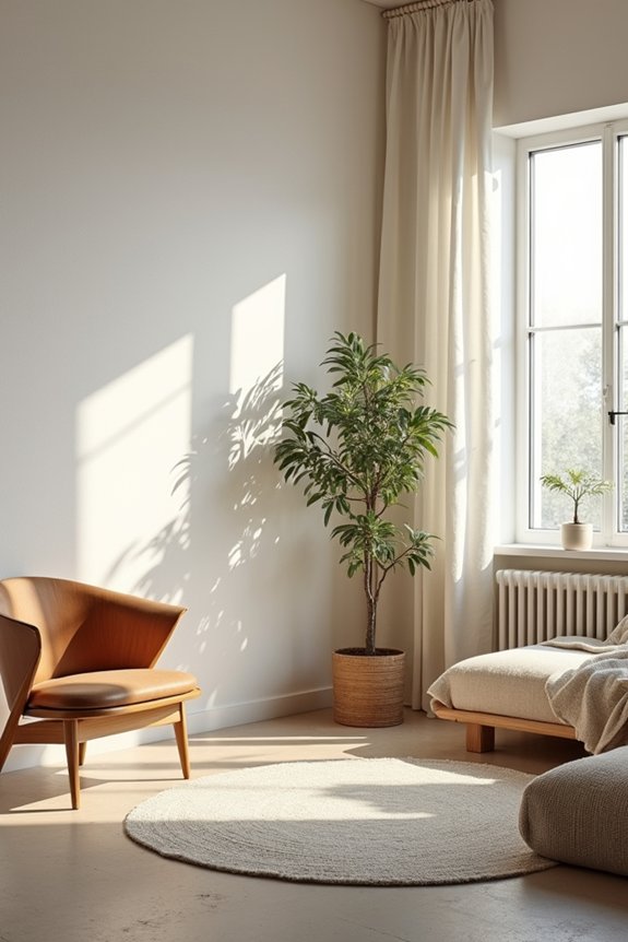 maximize light with natural textures