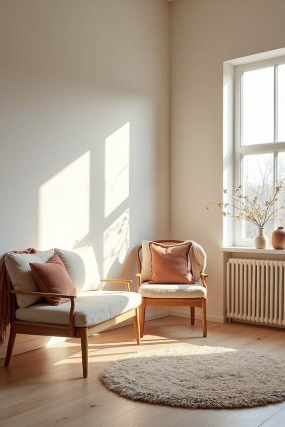 minimalism with warm tactile materials