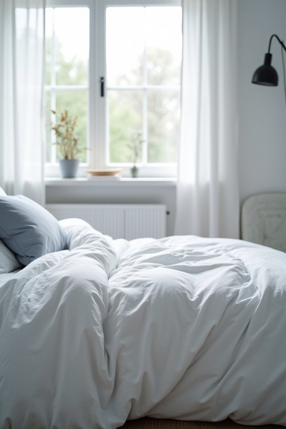 scandinavian bedding flat sheet optional