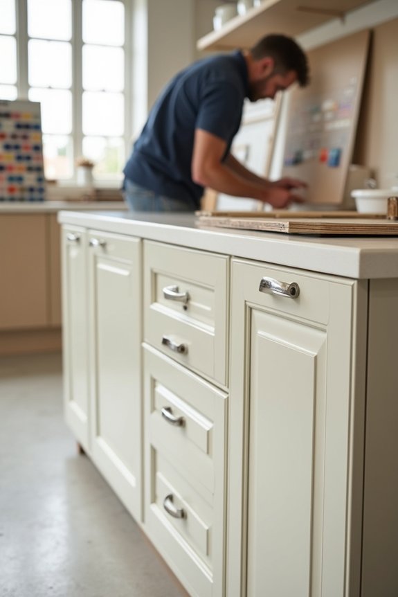 semi custom painted cabinet options