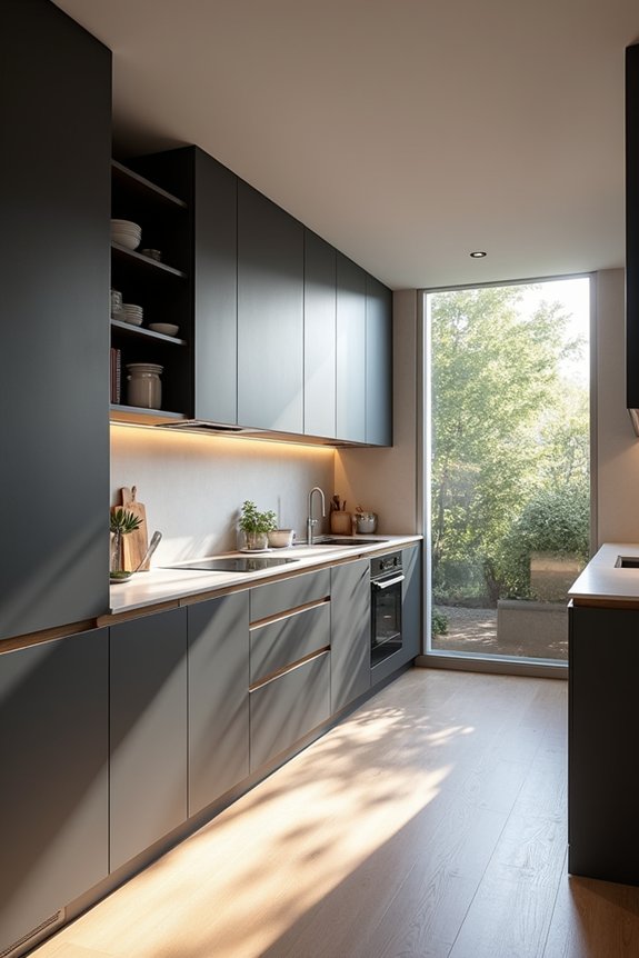 single wall kitchen efficiency through planning