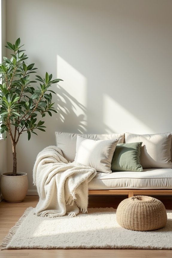 soft textures soften minimalist warmth