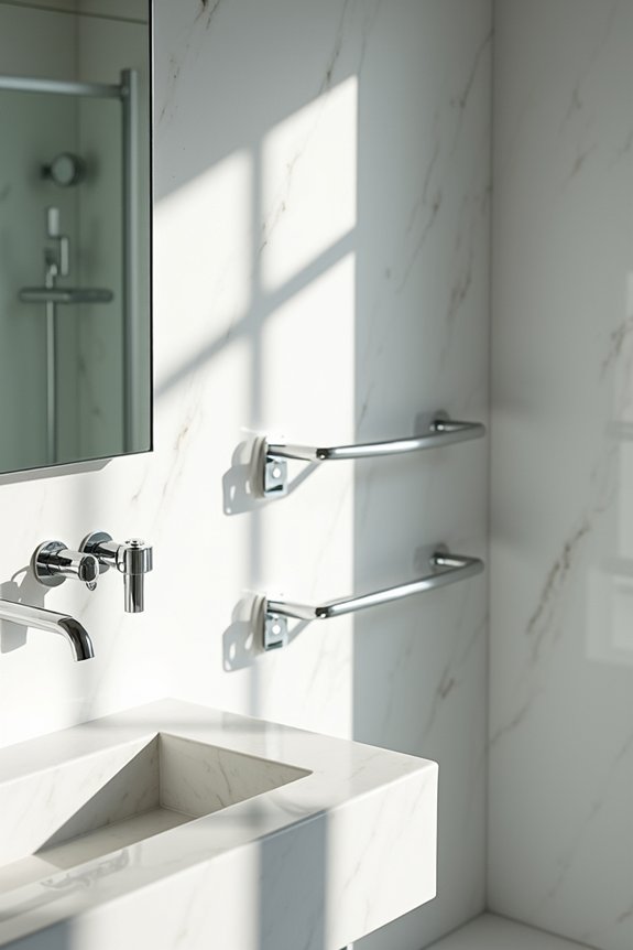 towel bars 42 48 mirrors 38 42 hooks 70 inches