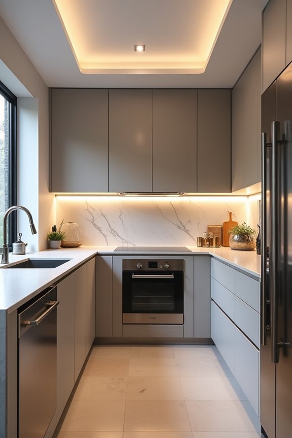 triangle and zones synergy in kitchens