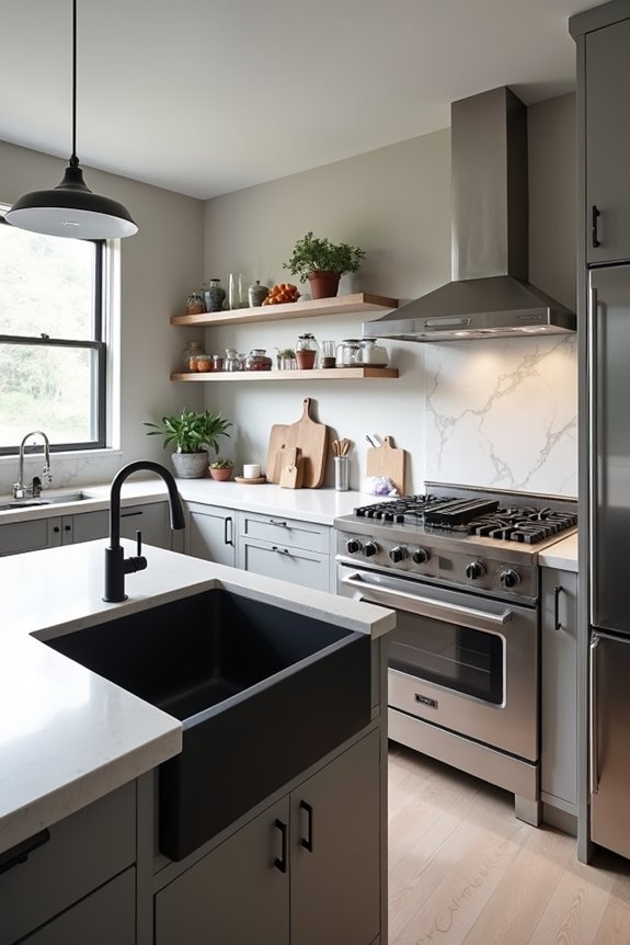 working triangle optimizes kitchen workflow